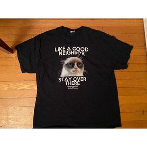 Grumpy Cats Like a Good Neighbor Stay Over There T